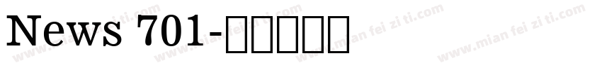 News 701字体转换